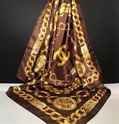 silk chanel scarves|chanel silk scarf vintage.